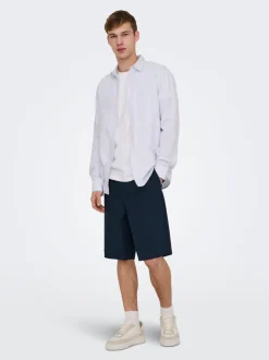 ONSDAVES Corte wide leg Lino Shorts