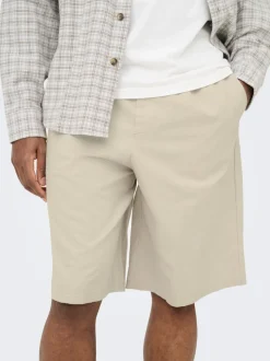 ONSDAVES Corte wide leg Lino Shorts