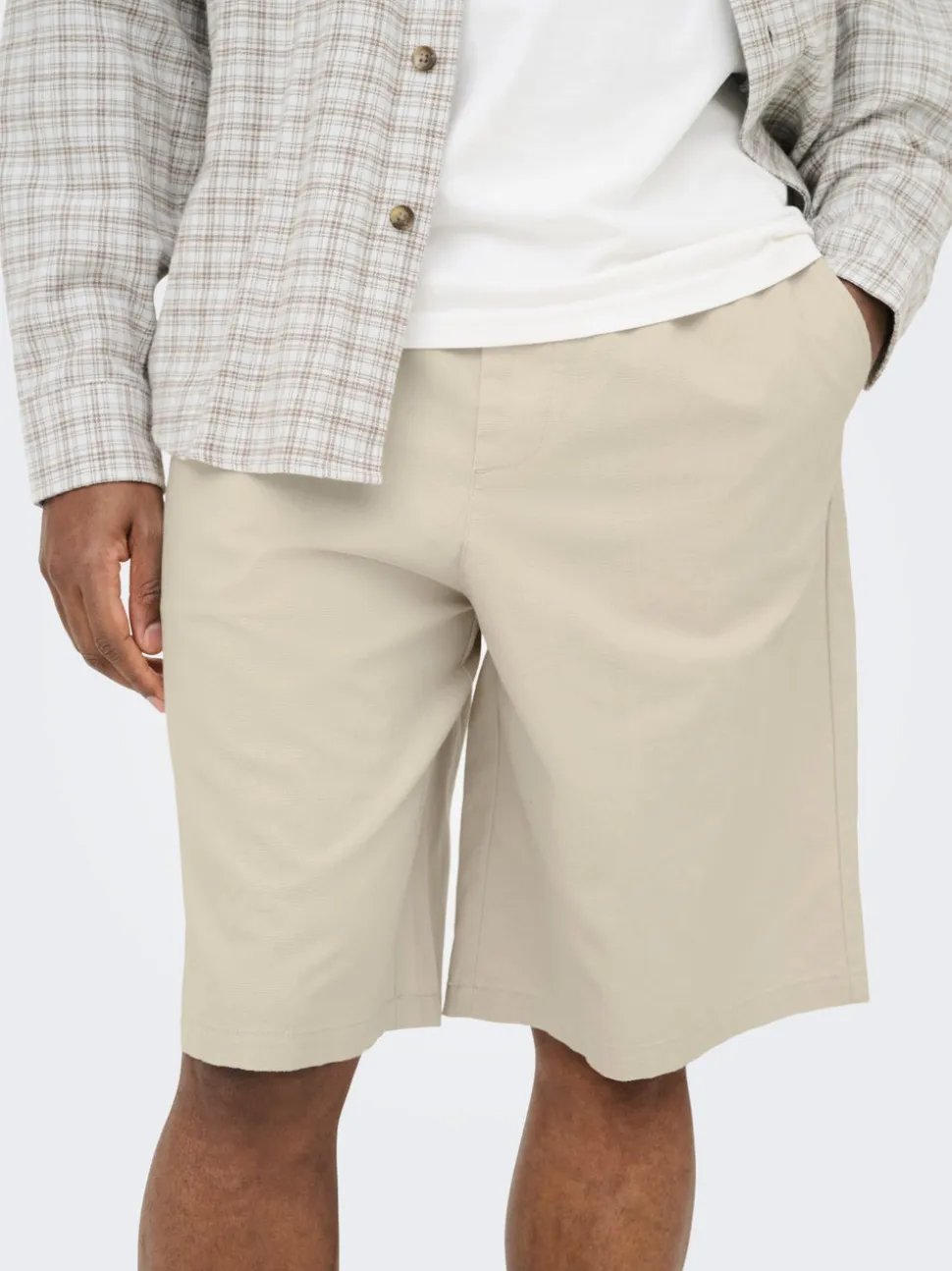 ONSDAVES Corte wide leg Lino Shorts