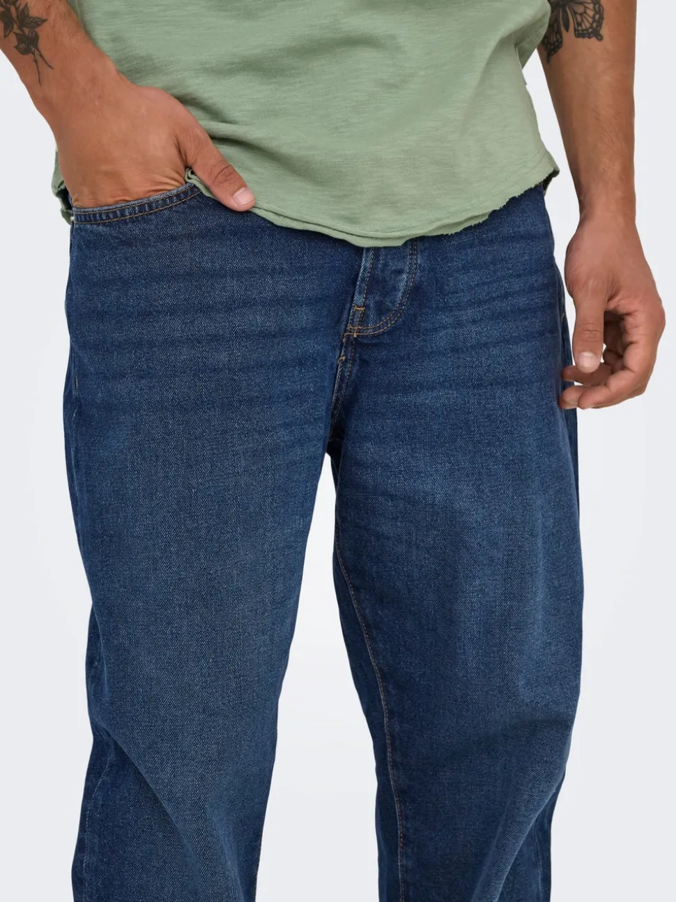 ONSEDGE Cintura media Corte straight Vaqueros