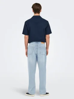 ONSFADE Cintura alta Corte loose Vaqueros