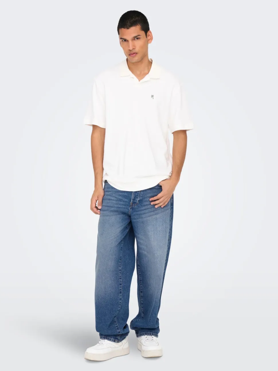 ONSFADE Cintura media Corte loose Vaqueros