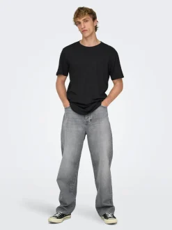 ONSFADE Talle medio Corte loose Strecth Vaqueros