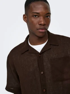 ONSLAURENCE Lino Camisa estilo resort