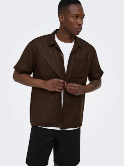 ONSLAURENCE Lino Camisa estilo resort