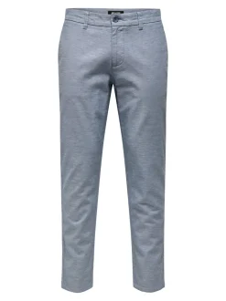 ONSMARK Corte tapered Lino Pantalones chinos