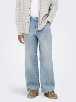 ONSREMI Talle medio Corte wide leg Vaqueros