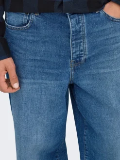 ONSREMI Talle medio Corte wide leg Stretch Vaqueros