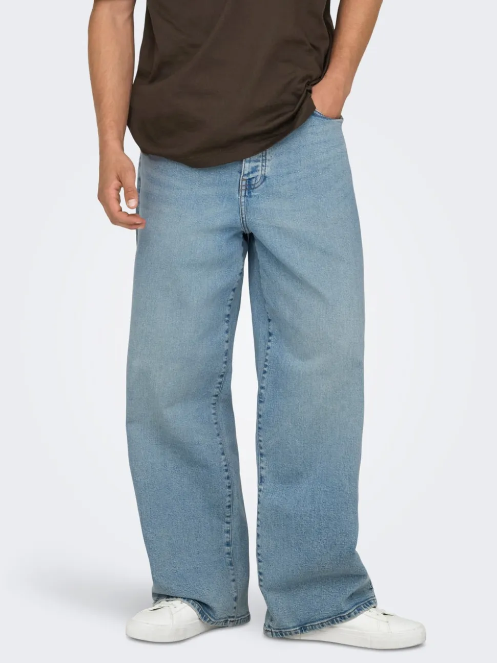 ONSREMI Talle medio Corte wide leg Stretch Vaqueros