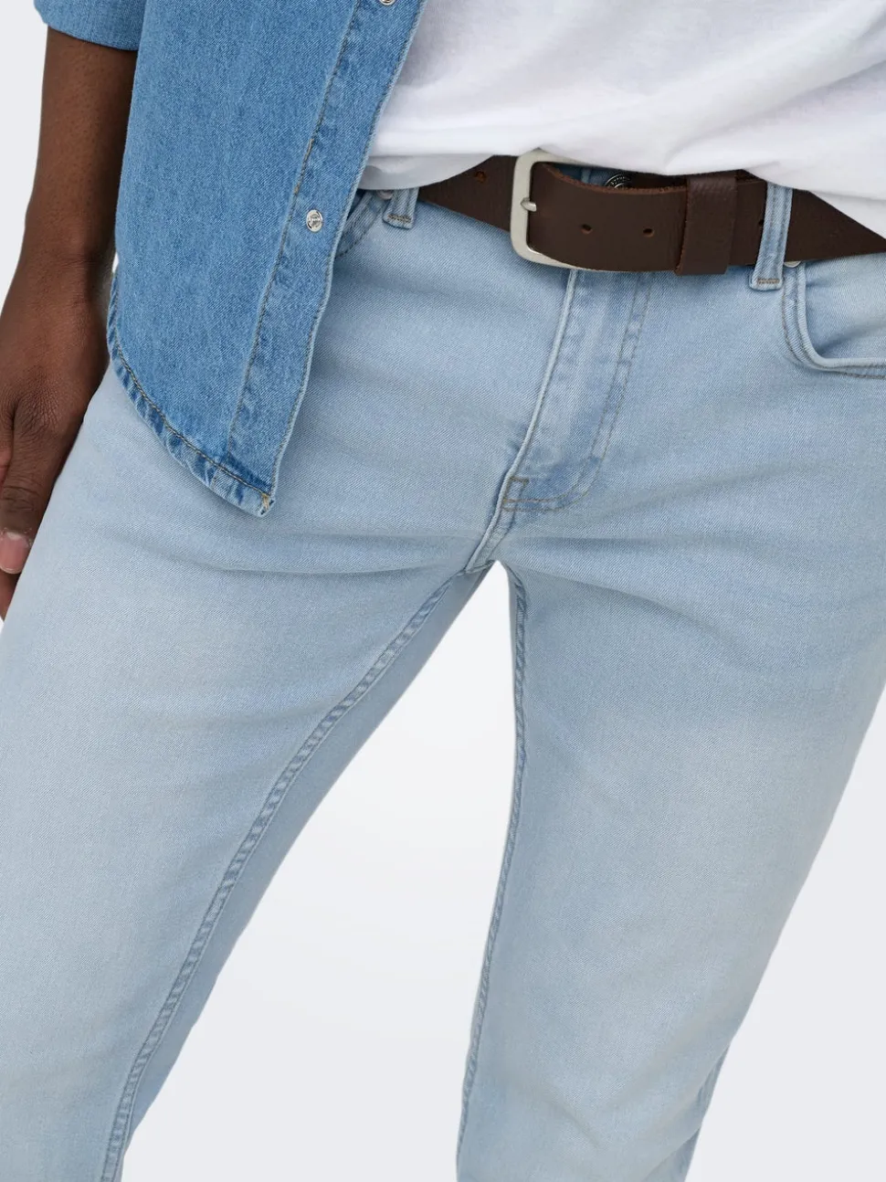 ONSWARP Cintura baja Corte skinny Vaqueros