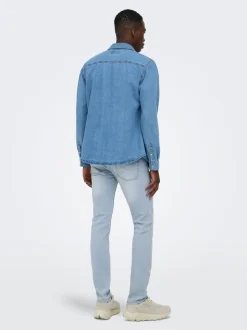 ONSWARP Cintura baja Corte skinny Vaqueros