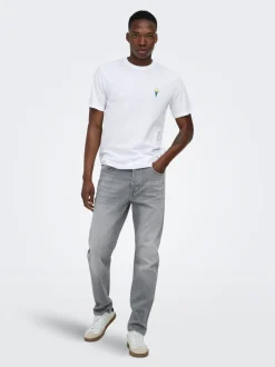 ONSYOKE Talle medio Corte tapered Stretch Vaqueros