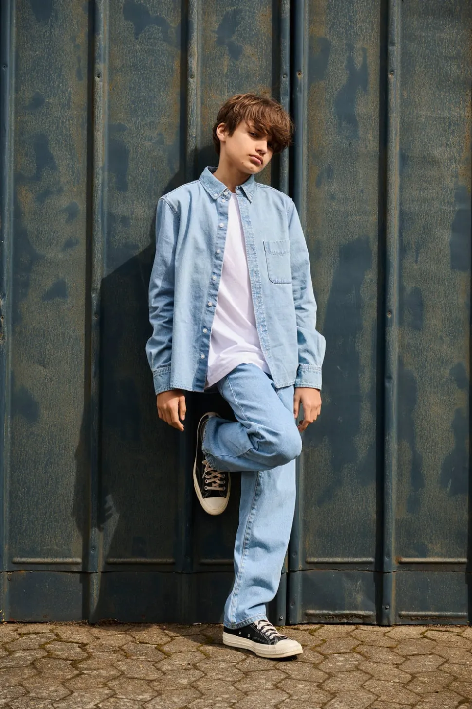 OSJFADE Talle medio Corte loose Vaqueros